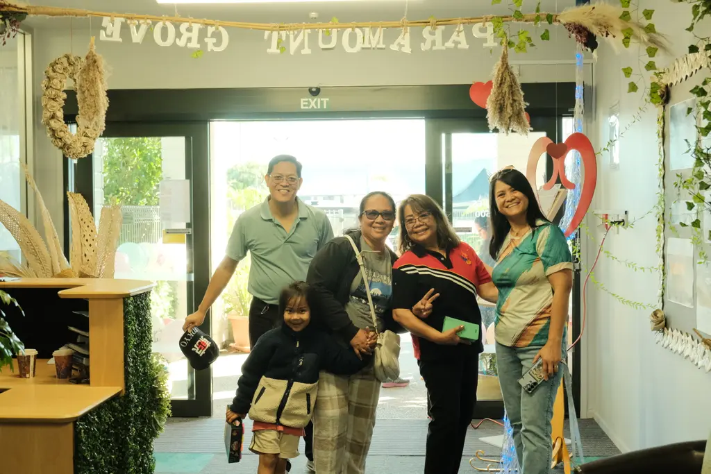 A welcoming learning environment prepared for visiting families at Paramount Grove.